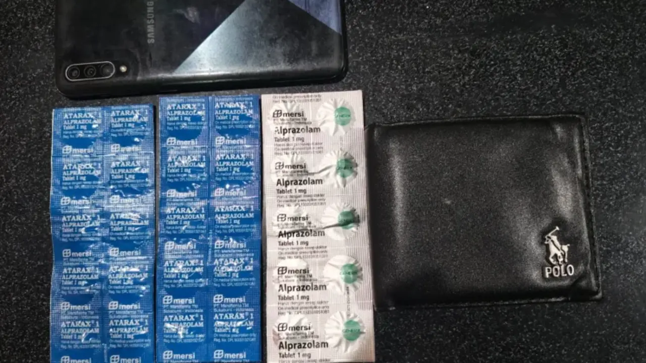 Barang bukti psikotropika yang berhasil diamankan petugas. (Foto: Humas Polres Bantul)