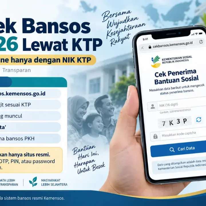 Cara Cek Bansos PKH 2026 Lewat NIK KTP, Bisa Dilakukan Online