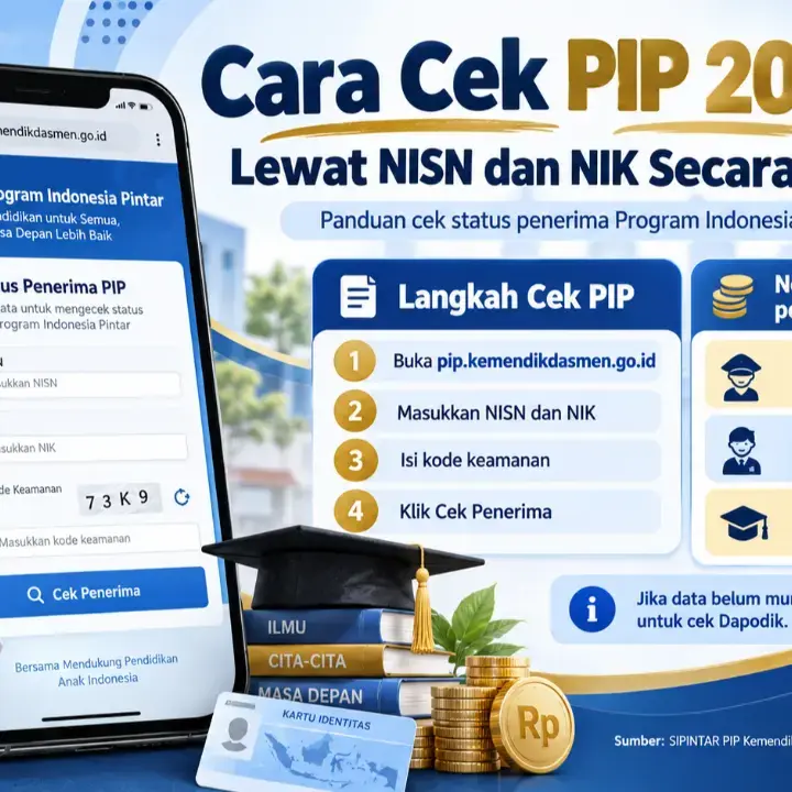 Cara Cek PIP Kemdikbud 2026 Lewat NISN dan NIK, Simak Nominal Bantuan Terbarunya
