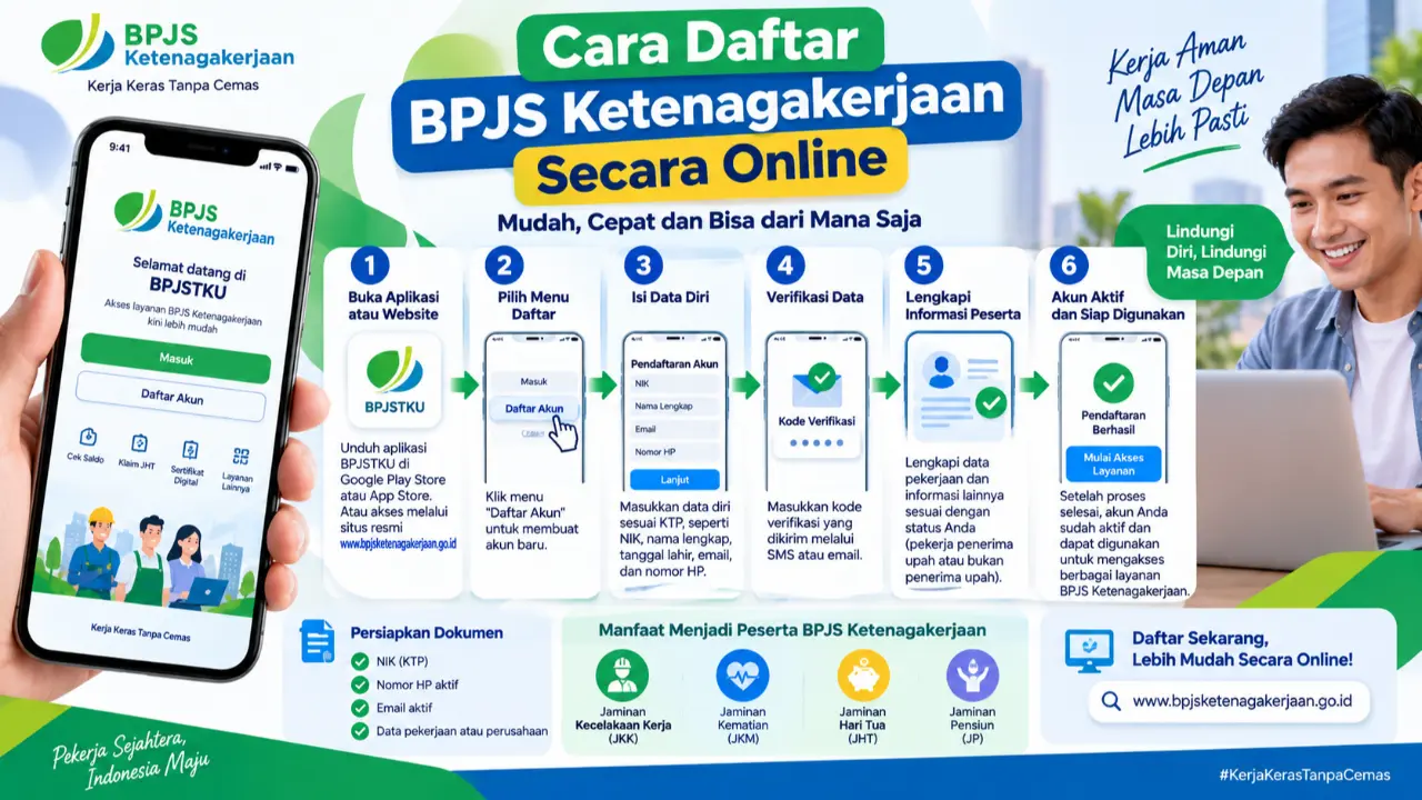 Cara Daftar BPJS Ketenagakerjaan Secara Online