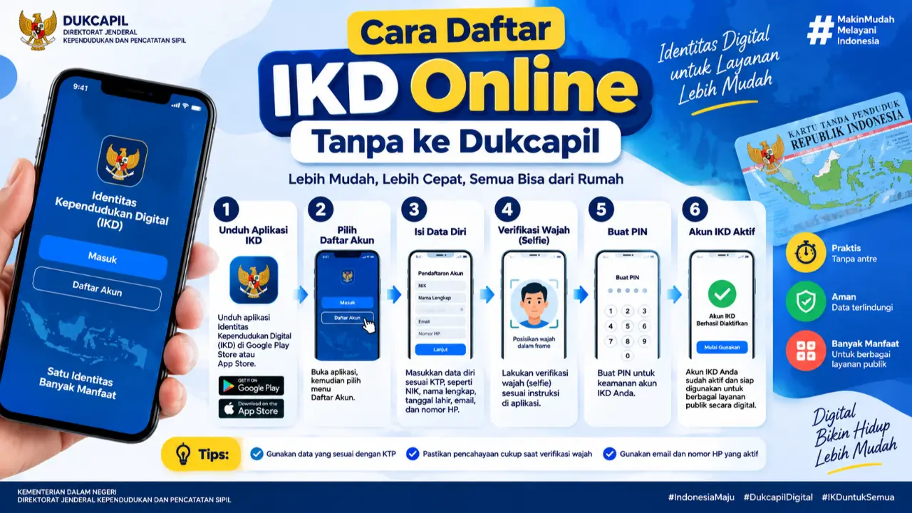 Cara Daftar IKD Online Tanpa ke Dukcapil