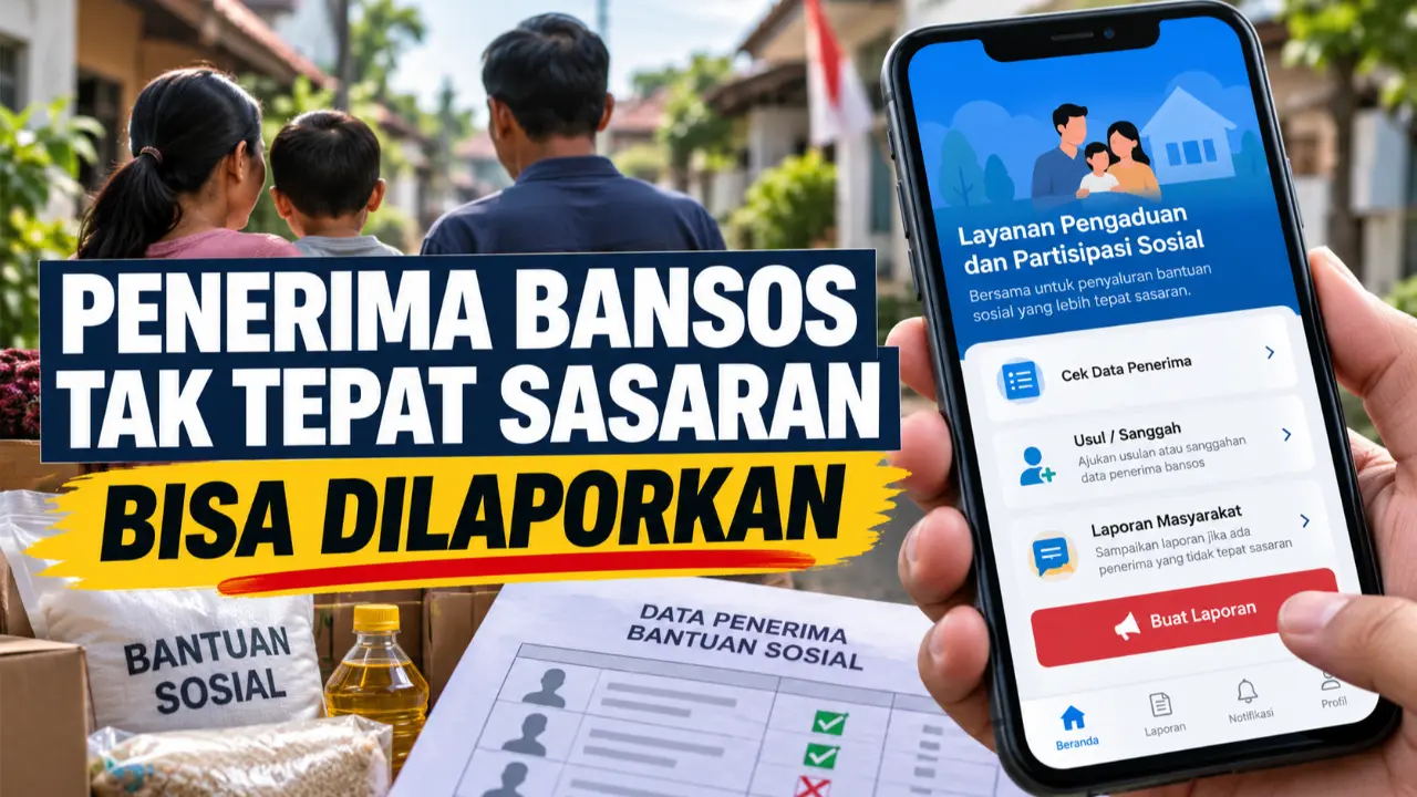 Cara laporkan penerima bansos tidak tepat sasaran