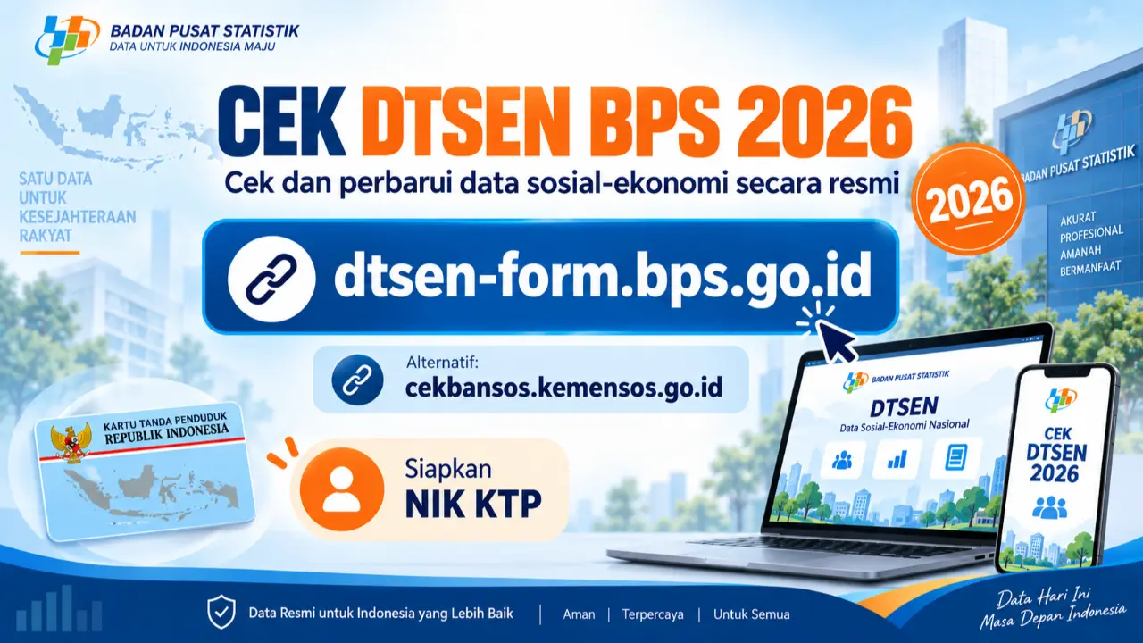 Cek DTSEN BPS 2026