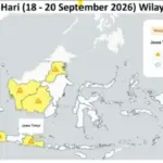 Prakiraan Cuaca Madiun Raya 18-20 September 2026