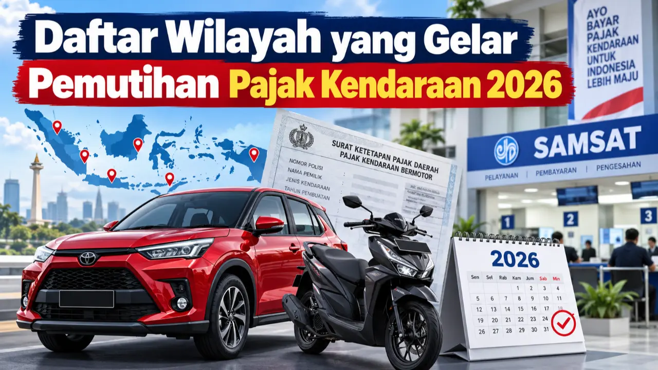 Daftar Wilayah yang Gelar Pemutihan Pajak Kendaraan 2026