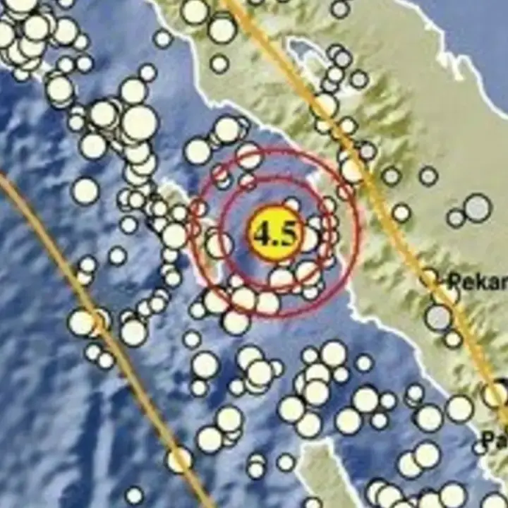 Gempa Magnitudo 4,5 Guncang Nias, Sumatera Utara