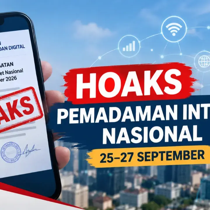 Komdigi Pastikan Kabar Pemadaman Internet 25-27 September 2026 Hoaks