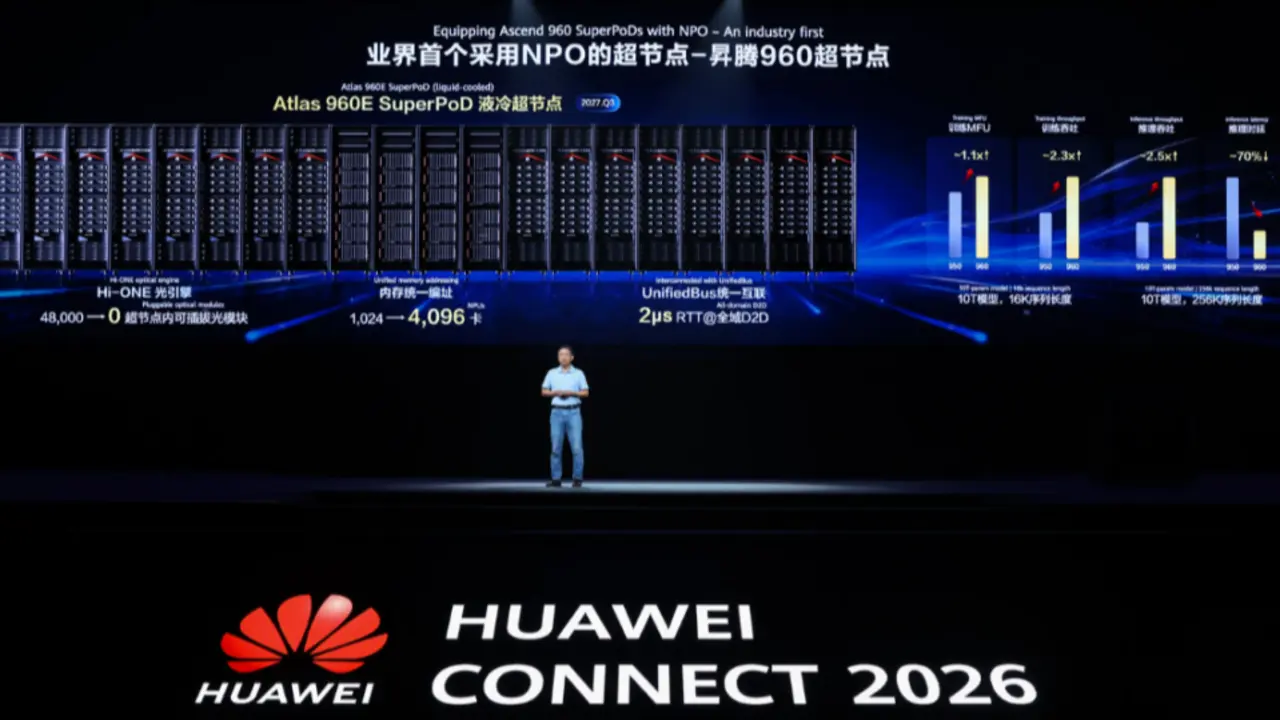 Huawei Luncurkan Atlas 960E SuperPoD untuk Model AI Skala Besar