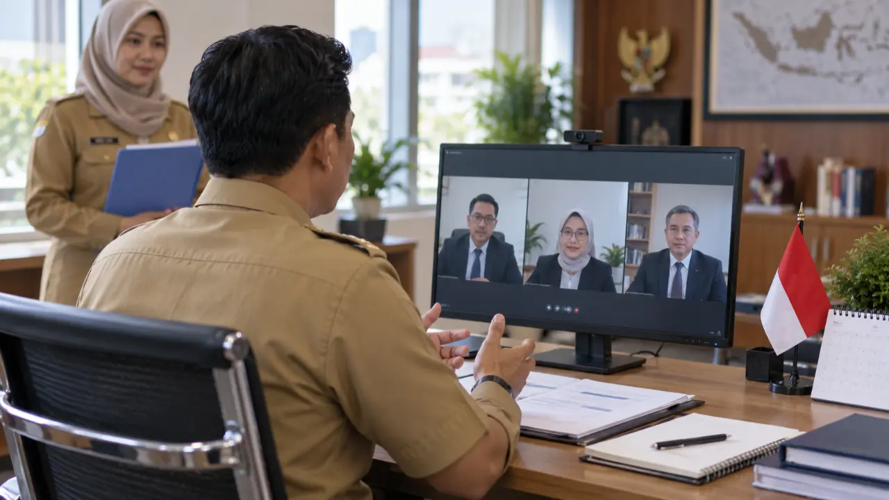Ilustrasi presentasi dan wawancara uji kompetensi ASN