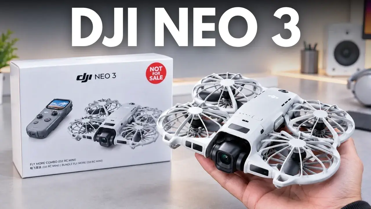 Bocoran DJI Neo 3 Ungkap Desain Baru dan Controller Berlayar