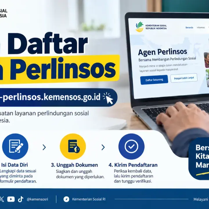 Cara Daftar Agen Perlinsos Lewat agent-perlinsos.kemensos.go.id, Ini Syarat dan Langkahnya