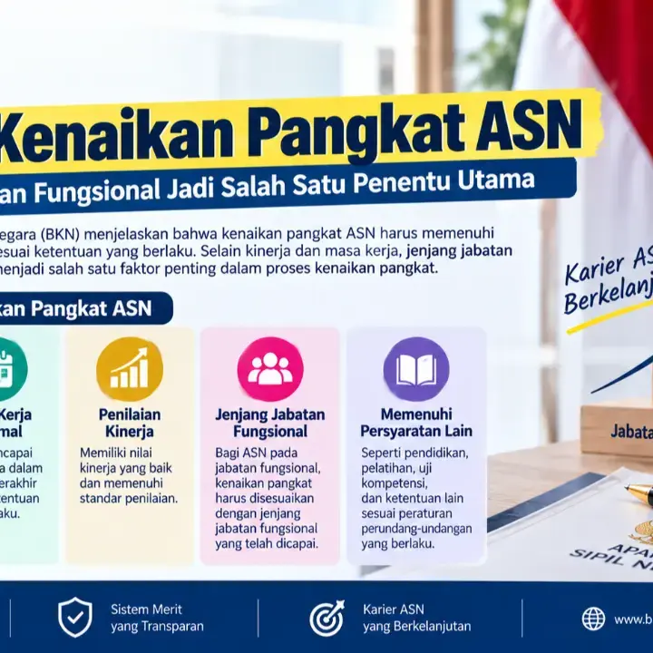 BKN Jelaskan Syarat Kenaikan Pangkat ASN, Jenjang Jabatan Fungsional Jadi Salah Satu Penentu Utama