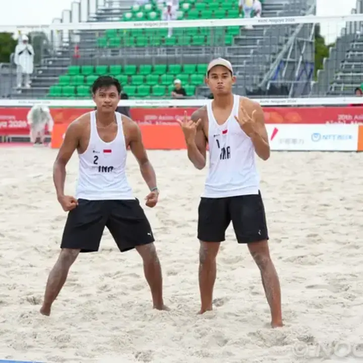 Bintang/Sofyan Lolos ke Perempat Final Voli Pantai Asian Games 2026 Usai Kalahkan Jalaboubi/Mazin