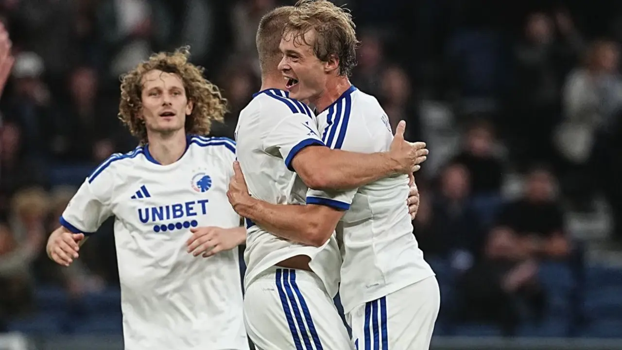 Pemain Fc Copenhagen Selebrasi