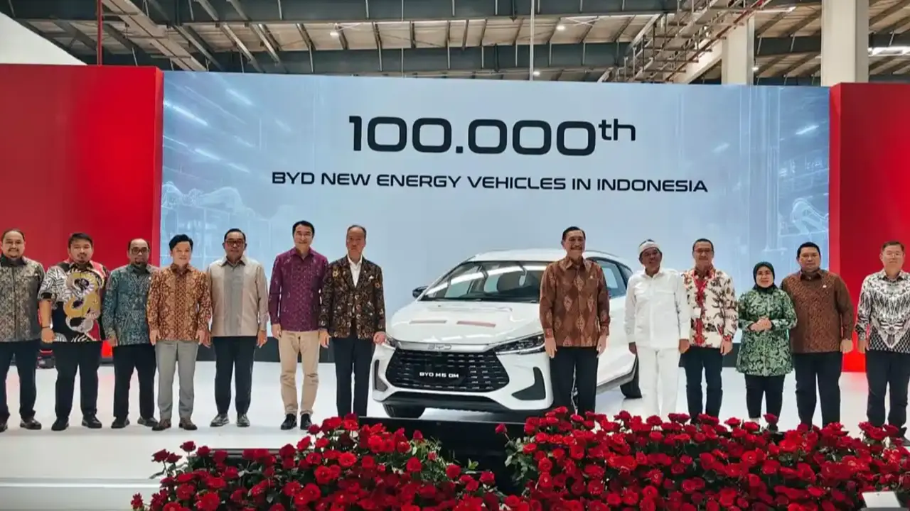 Peresmian Pabrik BYD yang berada di Subang Jawa Barat