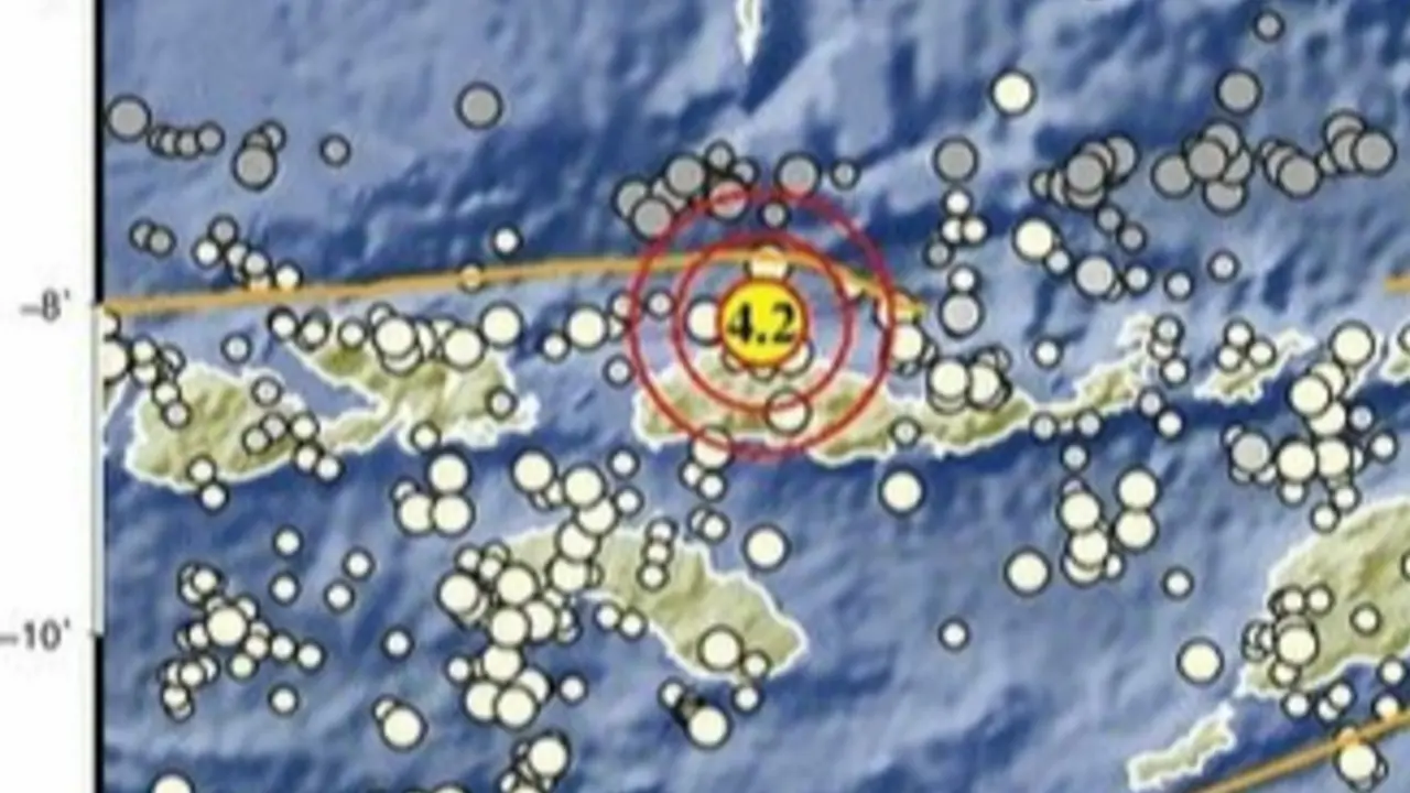 Gempa Mag:4.2 (57 km TimurLaut RUTENG-MANGGARAI-NTT)