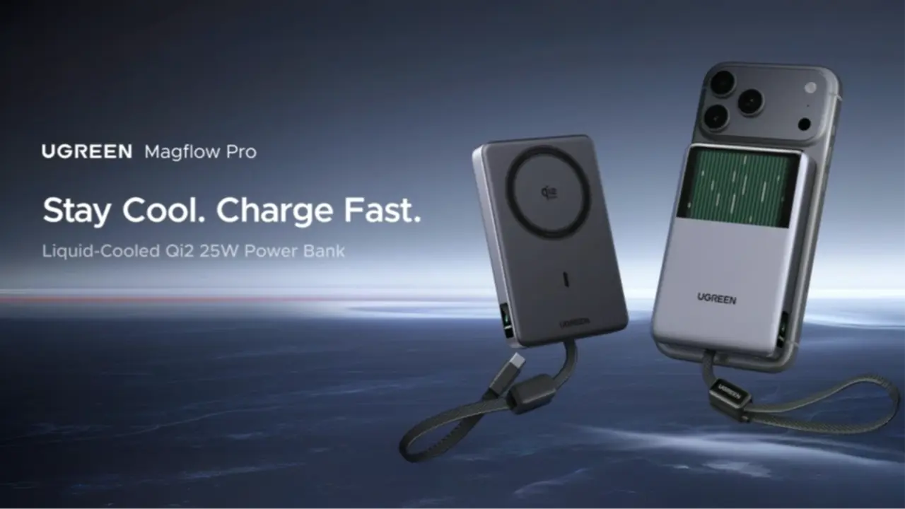 Ugreen MagFlow Pro, Power Bank Pertama di Dunia dengan Pendingin Cair