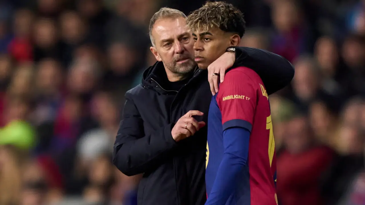Kabar Cedera Lamine Yamal Jelang Barcelona vs Valencia, Hansi Flick Beri Penjelasan