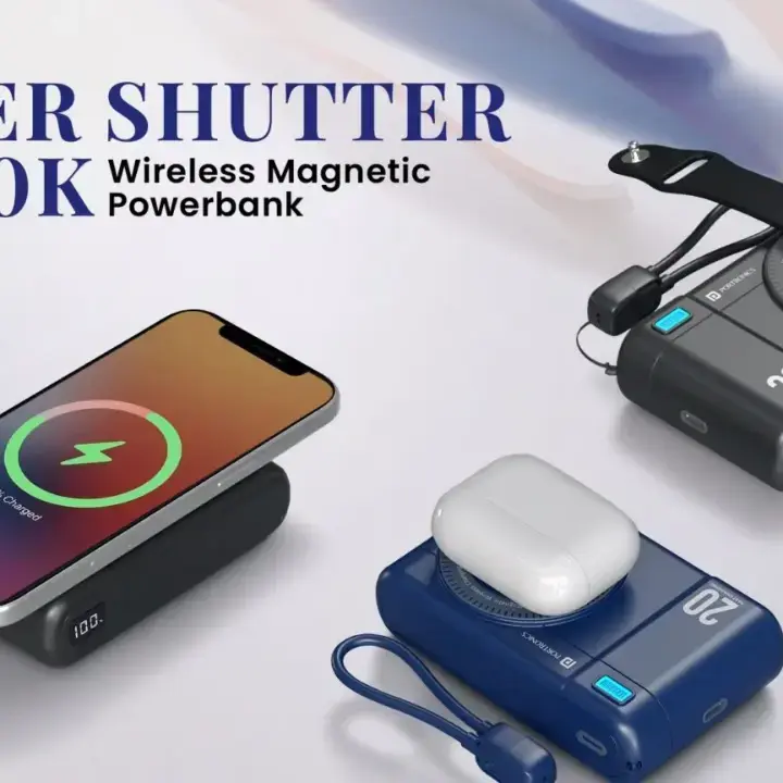 Portronics Rilis Power Bank 20.000mAh Bergaya Kamera dengan Pengisian Nirkabel Qi2 15W