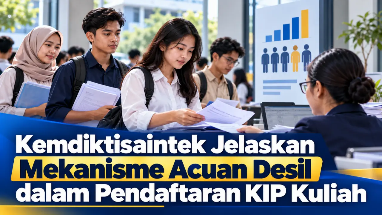 Kemdiktisaintek Jelaskan Mekanisme Acuan Desil dalam Pendaftaran KIP Kuliah