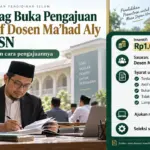 Kemenag Buka Pengajuan Insentif Dosen Ma’had Aly Non-ASN, Ini Cara dan Syaratnya