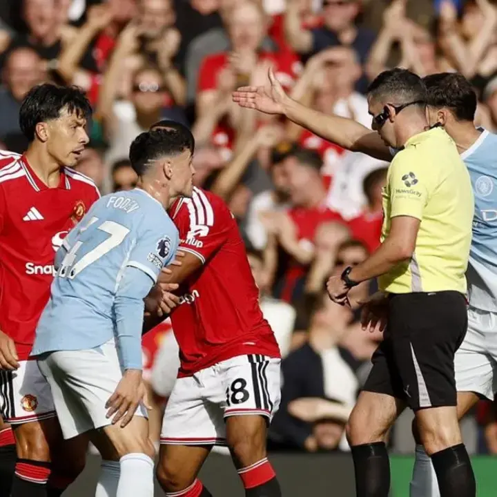 Hasil Liga Inggris: Manchester United Kalah dari 10 Pemain Manchester City di Old Trafford