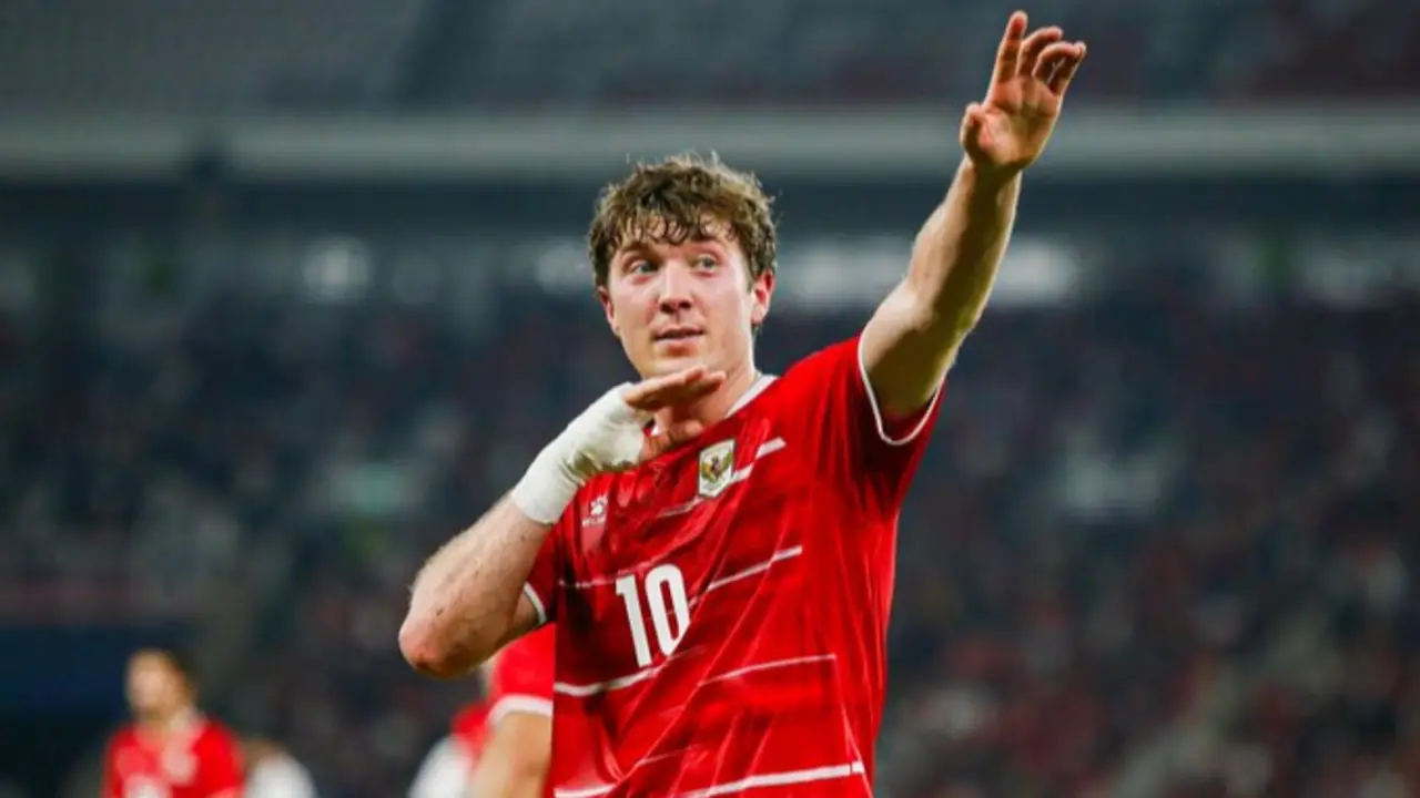 Ole Romeny selebrasi setelah cetak goal ke gawang Singapura di FIFA ASEAN CUP 2026