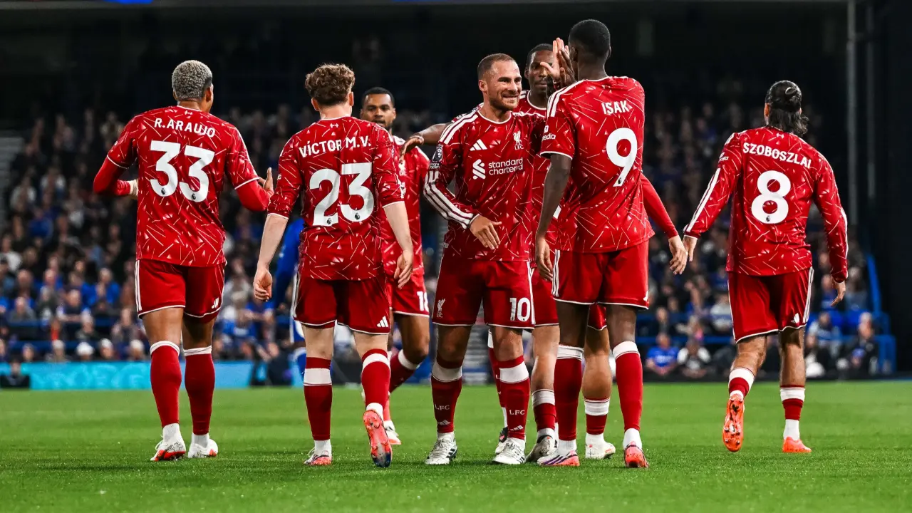 Pemain Liverpool Selebrasi