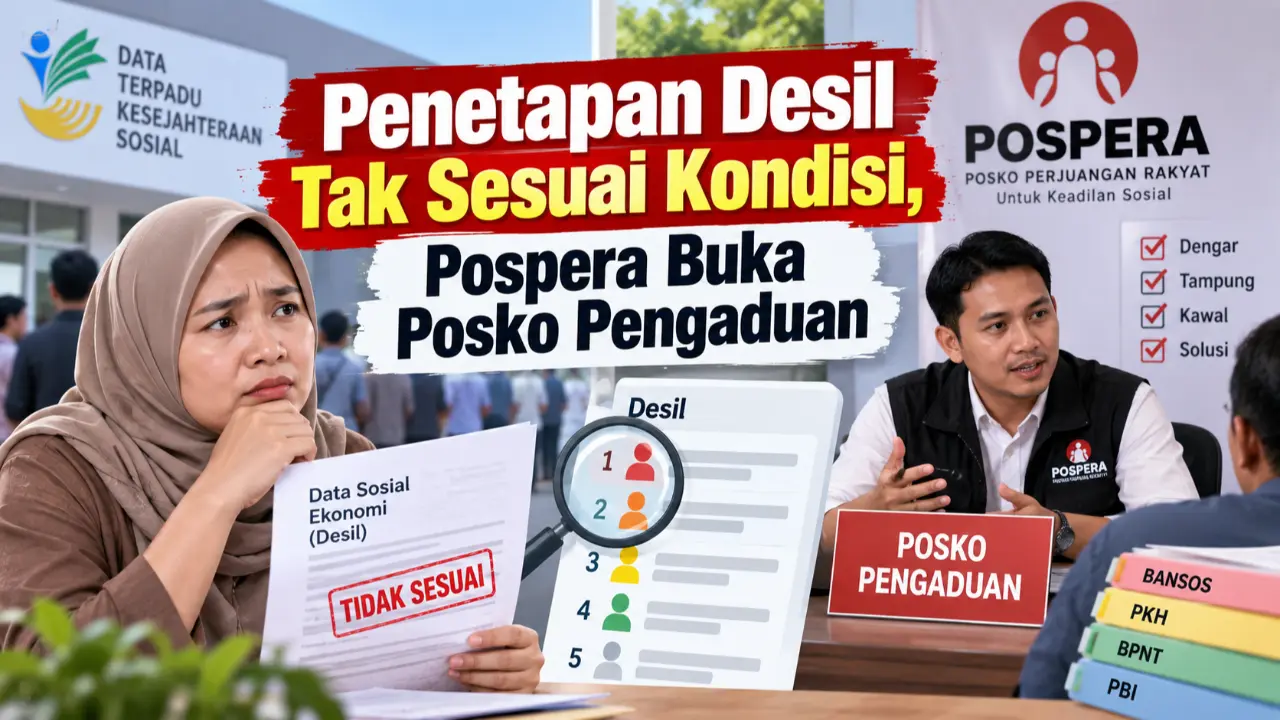 Penetapan Desil Tak Sesuai Kondisi, Pospera Buka Posko Pengaduan