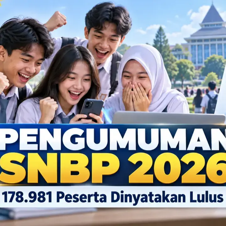 Pengumuman SNBP 2026 Resmi Dirilis, 178.981 Peserta Dinyatakan Lulus