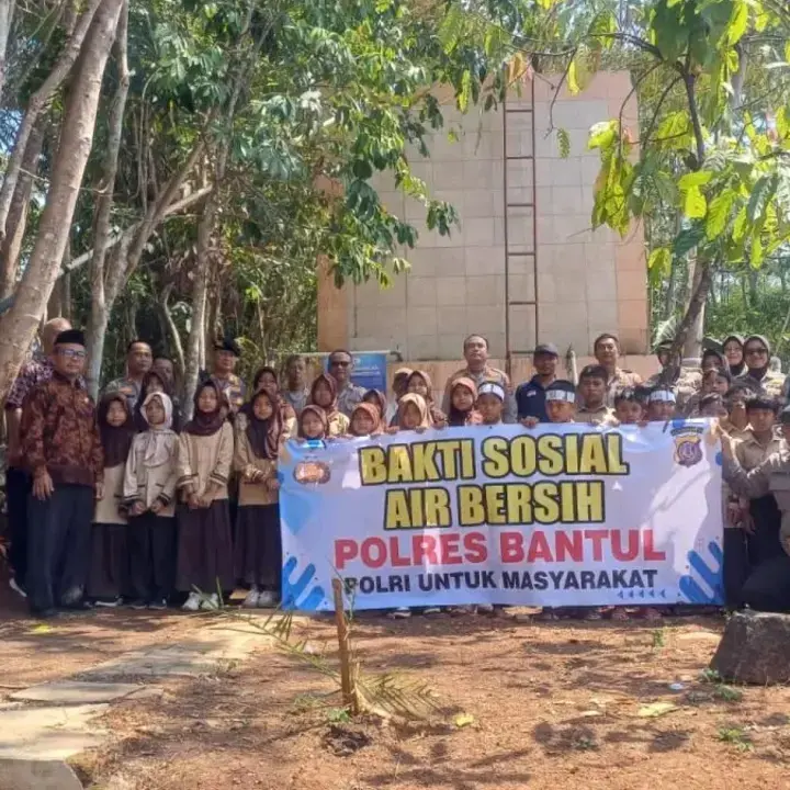 Polres Bantul Salurkan 25 Ribu Liter Air Bersih Atasi Kekeringan di Dlingo