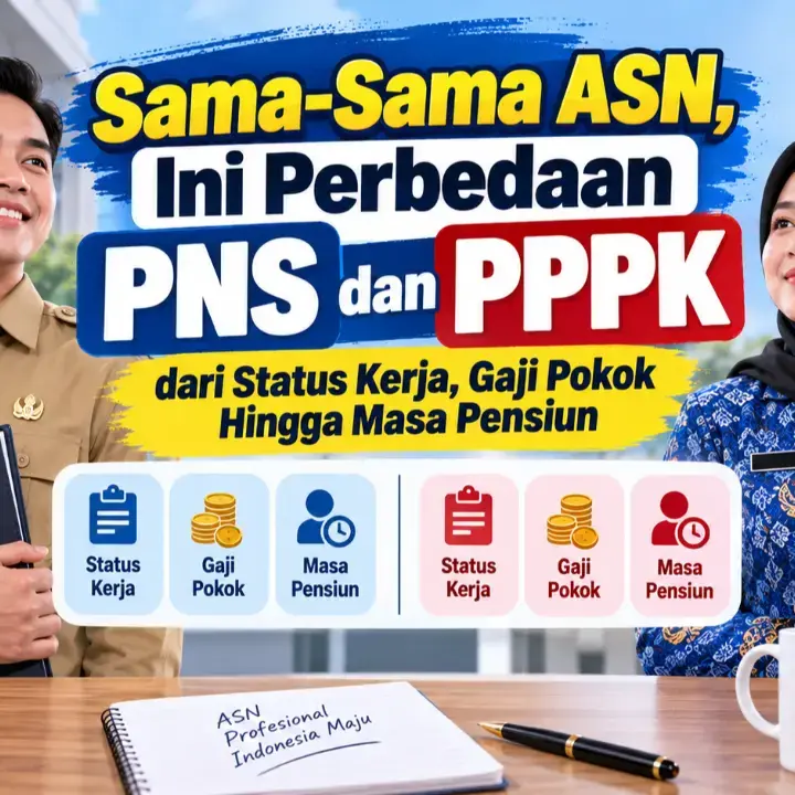 Sama-Sama ASN, Ini Perbedaan PNS dan PPPK dari Status Kerja, Gaji Pokok Hingga Masa Pensiun