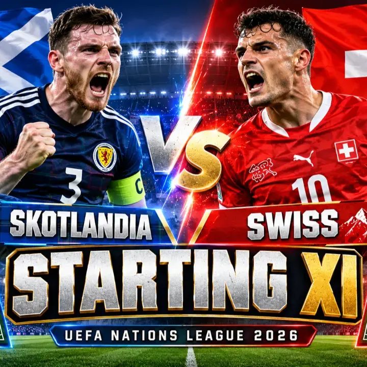 Starting XI Skotlandia vs Swiss di UEFA Nations League 2026, Luis Binks Debut