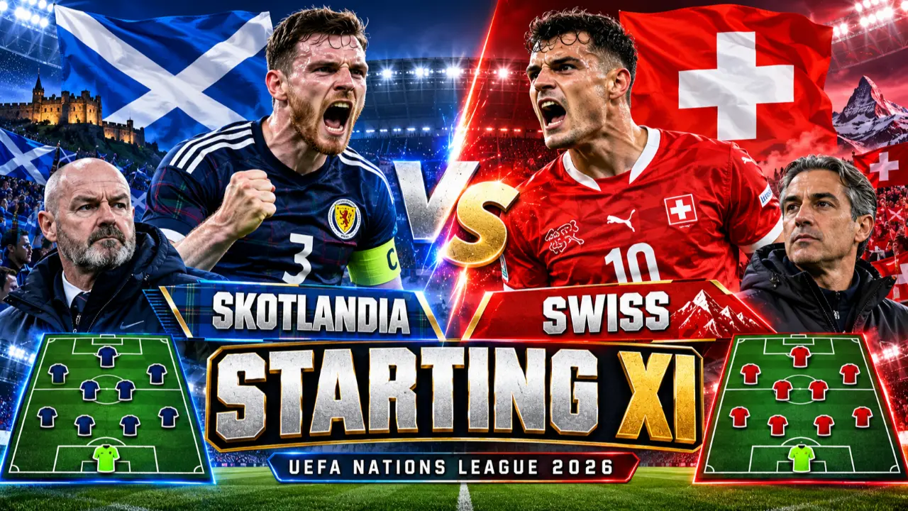 Skotlandia vs Swiss di UEFA Nations League 2026