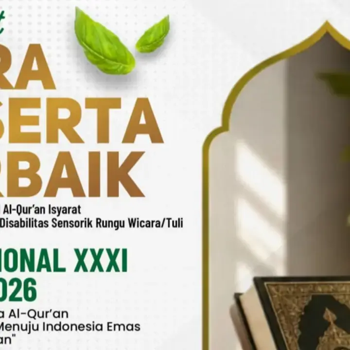 Daftar Enam Peserta Terbaik Tartil Al-Qur’an Isyarat MTQ Nasional 2026
