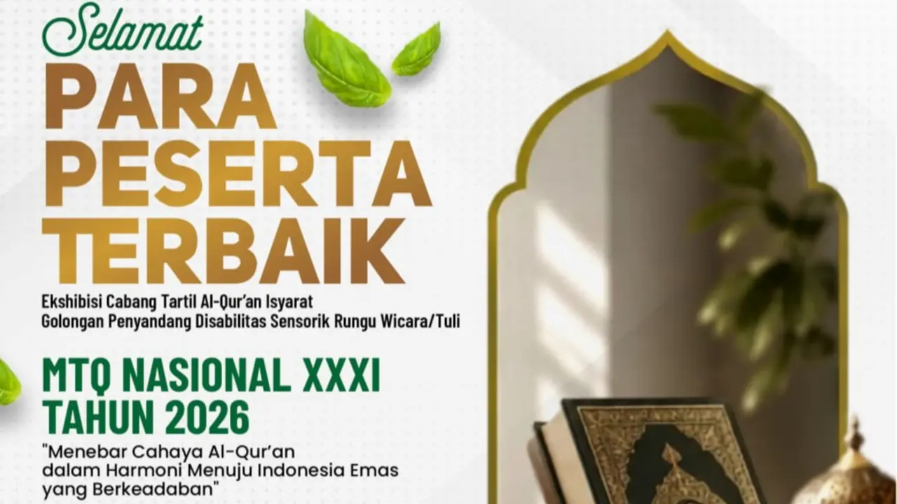 Tartil Al-Qur’an Isyarat MTQ Nasional 2026
