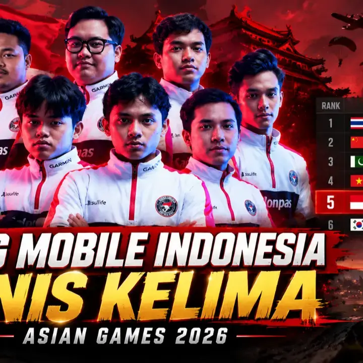 Timnas PUBG Mobile Indonesia Gagal Raih Medali Asian Games 2026, Finis Kelima dengan 95 Poin