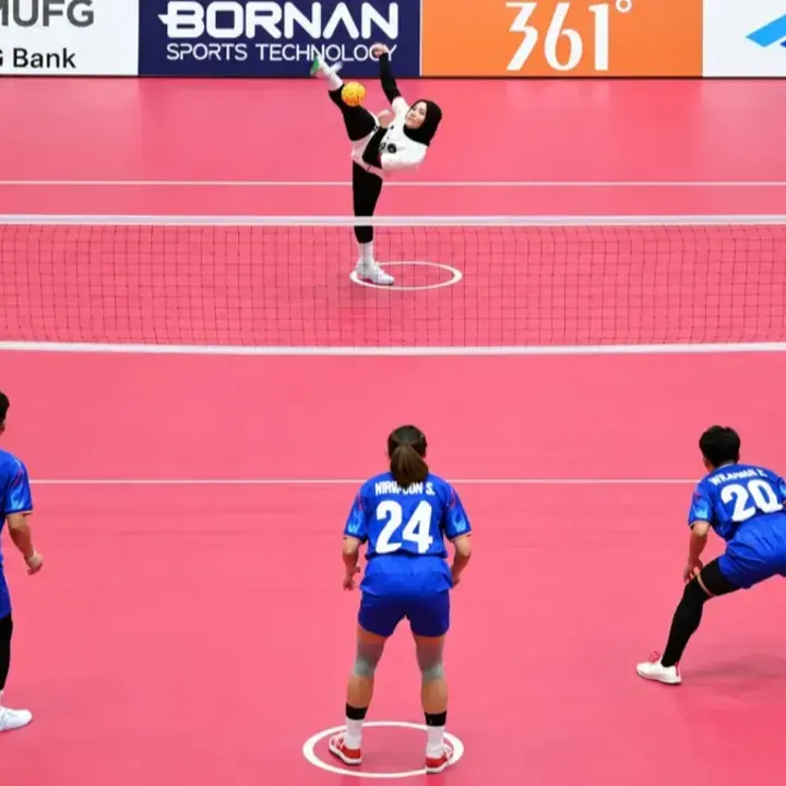 Sikat Jepang 3-0, Tim Sepak Takraw Putri Indonesia Melaju ke Semifinal Asian Games 2026