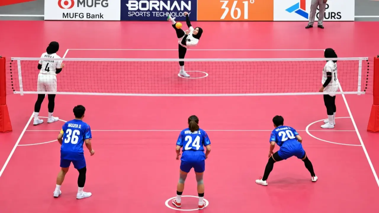 Timnas Sepak Takraw Putri Indonesia di Asian Games 2026