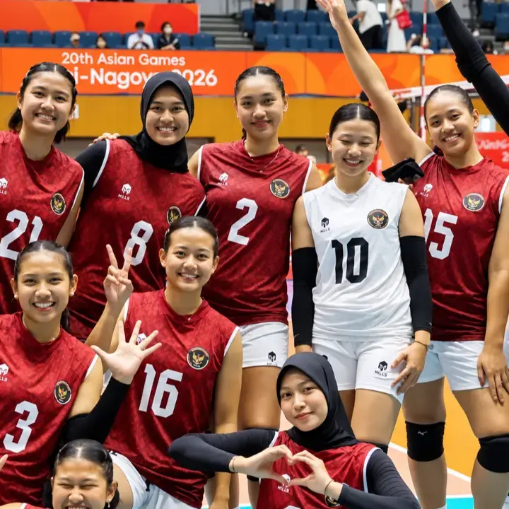 Timnas Voli Putri Indonesia Finis Keenam di Asian Games 2026