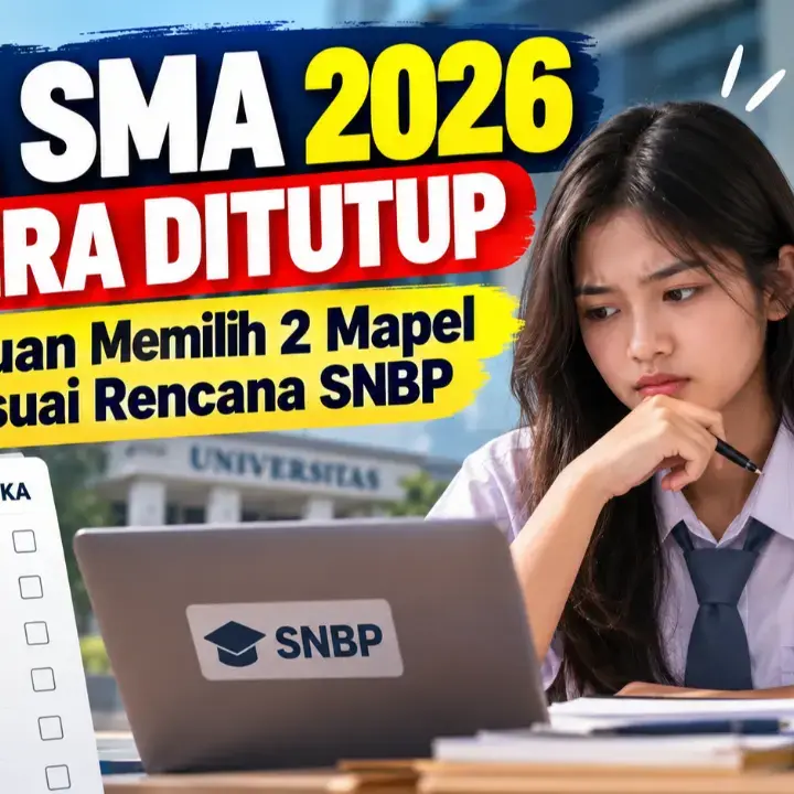 Pendaftaran TKA SMA 2026 Segera Ditutup, Ini Panduan Memilih 2 Mapel agar Sesuai Rencana SNBP