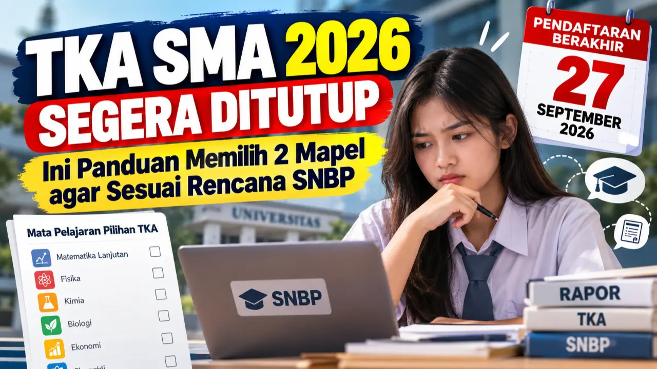 TKA SMA 2026 Segera Tutup