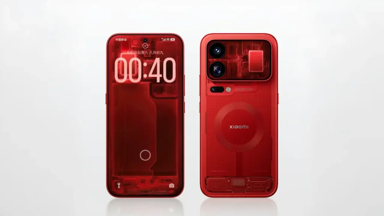 Xiaomi 18 Pro dan 18 Pro Max Edisi Spesial Transparan Merah