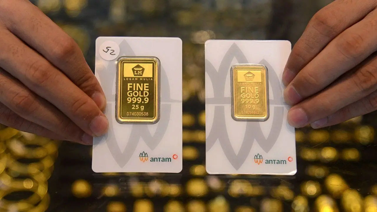 Harga Emas Antam Kembali Turun Rp 10.000 per Gram, Buyback Ikut Anjlok Rp 30.000 pada 23 Oktober Harga Emas Antam Kembali Turun Rp 10.000 per Gram, Buyback Ikut Anjlok Rp 30.000 pada 23 Oktober
