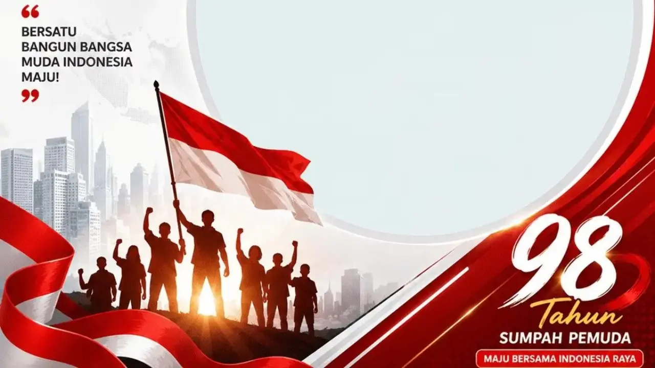 Link Twibbon dan Ucapan Hari Sumpah Pemuda 2026 untuk Status WhatsApp, Instagram, dan Facebook