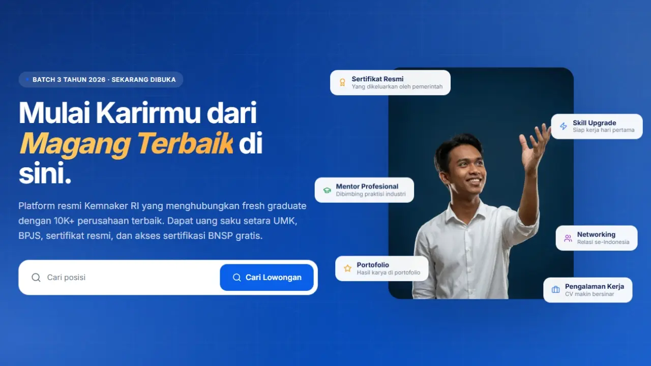 MagangHub Batch 3 Angkatan II Resmi Dibuka, Cek Jadwal dan Cara Daftar MagangHub Batch 3 Angkatan II Resmi Dibuka, Cek Jadwal dan Cara Daftar