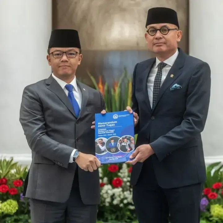 Sugiono Serahkan Jabatan Menlu RI kepada Arrmanatha Nasir, Kini Beralih Tugas Sebagai Menko PMK