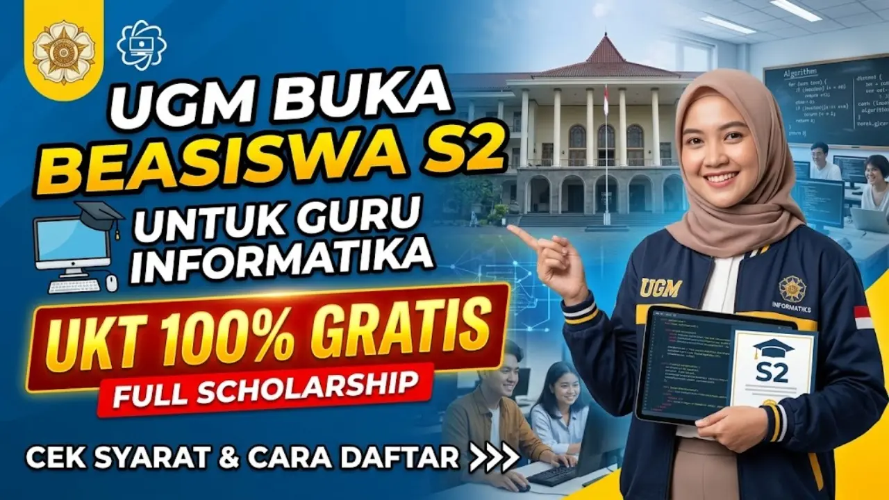 Ugm Buka Beasiswa S2 Untuk Guru Informatika Dengan Ukt 100 Persen Cek Syarat Dan Cara Daftarnya