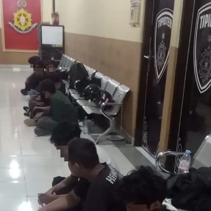 Polres Bantul Amankan 13 Remaja yang Terlibat Keributan di Jalan Samas