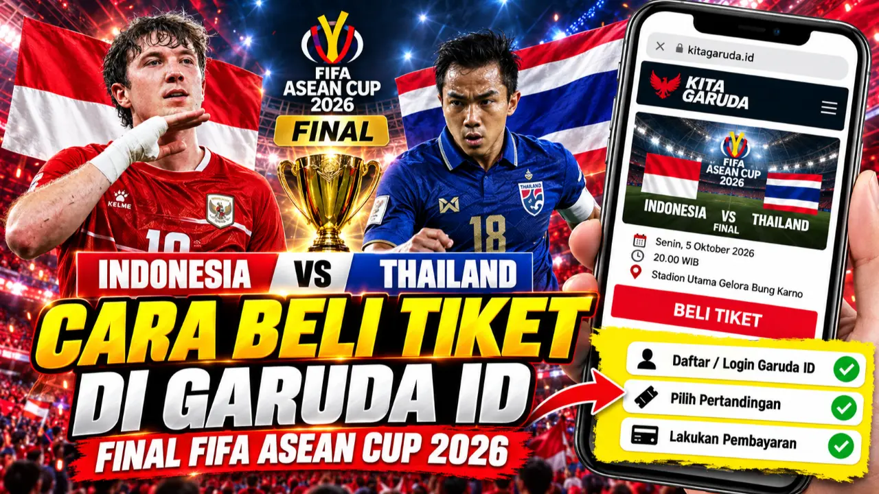 Cara beli tiket final Indonesia vs Thailand di garuda ig
